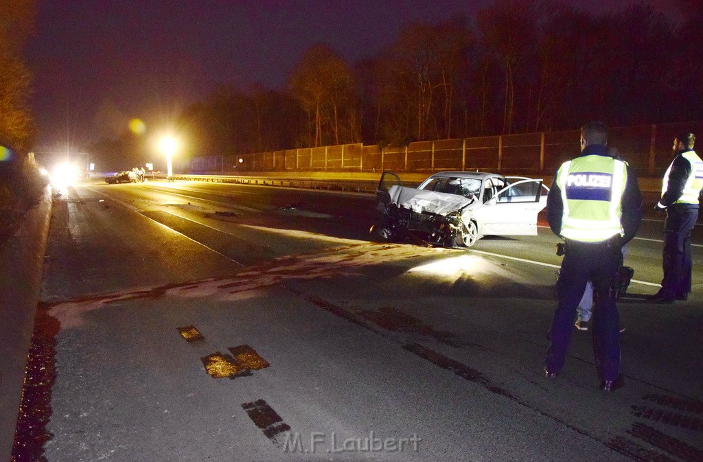 Schwerer VU A 4 Rich Aachen kurz vor AK Koeln Sued P66.JPG - Miklos Laubert